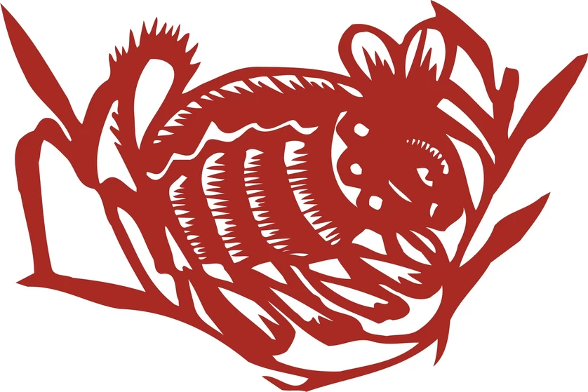 中国风中式传统喜庆民俗人物动物窗花剪纸插画边框AI矢量PNG素材【1631】